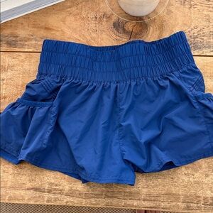 FP Movement by Free People High Waist Blue Shorts